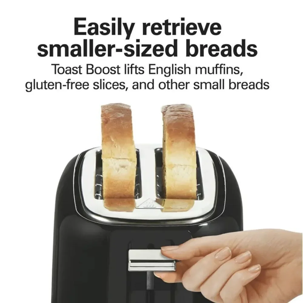 Hamilton Beach 2 Slice Toaster with Extra-Wide Slots Black